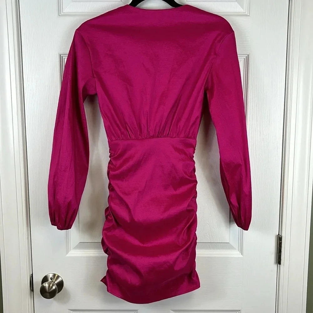 NWT Lovers + Friends Lorenza magenta pink mini dress sz xs - Picture 13 of 13